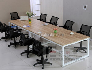 Modern çalışma odası personel toplantı masası masası, küçük ofis konferans masası - Product Image 3