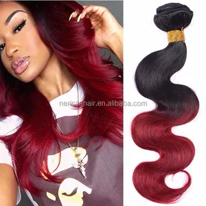 8-28 inch Body Wave Cheap Real Human Hair Extensions 1b 99j, Malaysian Human Hair Extensions Ombre On Sale For Black Women