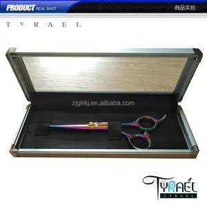 Hair Stylist Scissor Aluminium Case for holding single barber or dog shears