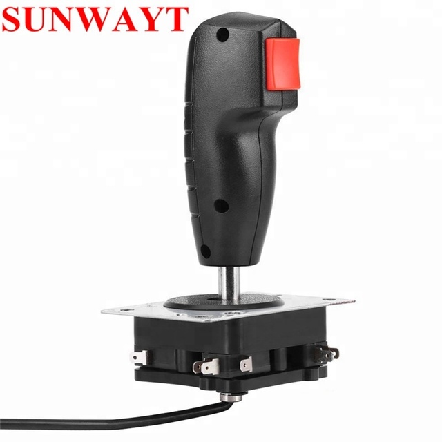 Mini Grab Arcade Flight Joystick 8 Way Fighting Joystick With Microswitch and Top Fire Buttons