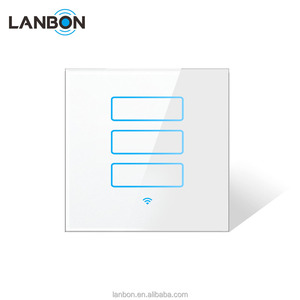 Lanbon intelligent maison intelligente wifi interrupteur mural, interrupteur de lumière de travail avec Google home et <span class=keywords><strong>Amazon</strong></span> Alexa - Product Image 4