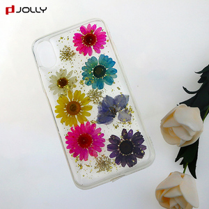 Main Réel de Fleurs Séchées Téléphone Cas, Fait De Réel Fleurs Tpu Couverture Arrière Cas Pour iPhone X - Product Image 4