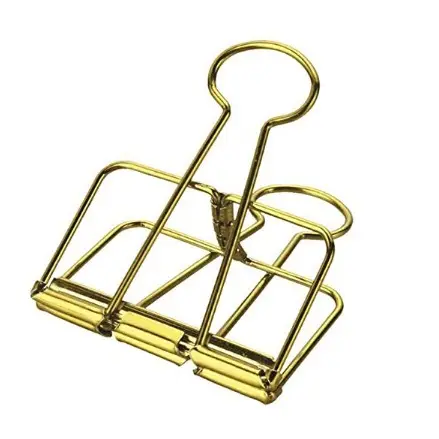 Gold Metall Scharnier clips Bulldog Clips