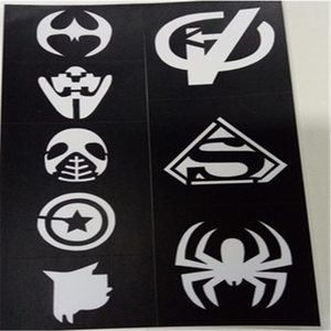 Kit Stencil Seni Gambar Tato dengan Glitter Wajah dan Lem Tubuh, untuk Anak-anak, Remaja, dan Dewasa, Kit Tato Temporer - Product Image 3