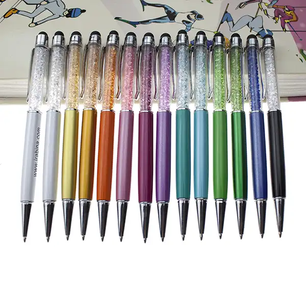 Promotional New Fancy Stationery Products Feature Plastic Ballpoint Pen with Custom Logo