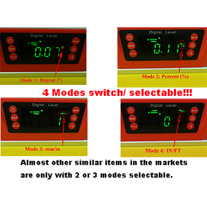 10 inch LED hiển thị mức độ kỹ thuật số với từ tính và hai bong bóng thiên thần đo dl135 - Product Image 3