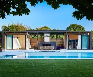 Panel de pared de cemento eps, <span class=keywords><strong>casa</strong></span> de vidrio para piscina y jardín, nuevo estilo - Product Image 1