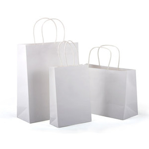 Sacchetto di Carta Kraft Grande Personalizzato con Manici, Stampato in Offset, Ecologico, in Materiali Riciclati, per Asporto e Shopping - Product Image 2