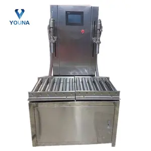 Yarı otomatik 5-50 kg tatrtılı dolum makinesi su suyu yağlı boya şampuan 5 galon dolum makinesi