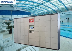 Wifi Thông Minh Sân Bay Ga Tàu Hành Lý Kỹ Thuật Số An Ninh Điện Tử <span class=keywords><strong>Locker</strong></span> Với Thanh Toán Thẻ Tín Dụng Và Màn Hình Quảng Cáo - Product Image 3