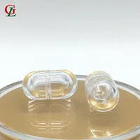 Hoge Kwaliteit Acryl Mini Clear Capsule Container Een Capsule Vormige Pil Fles Kleine Parel Poeder Fles