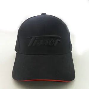 Sandwich Baseball Cap 3D Puff Embroidery Metal Closed Back Customized Fit Baseball Cap