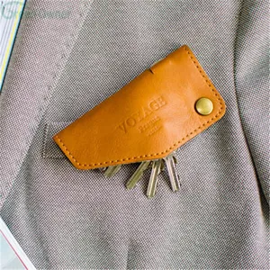 Модный кожаный Классический чехол для ключей, держатель для ключей, кошелек для ключей