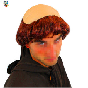 Disfraz <span class=keywords><strong>de</strong></span> Monje Medieval <span class=keywords><strong>para</strong></span> <span class=keywords><strong>Carnaval</strong></span> o Halloween, Peluca <span class=keywords><strong>de</strong></span> Hombre Sacerdote con Túnica, HPC-1211 - Product Image 1