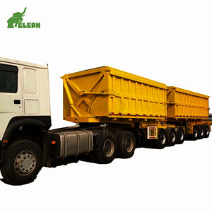 20ft 40ft Conteneur Benne Utilitaire Benne Type Chariot Connecter Semi remorque - Product Image 1