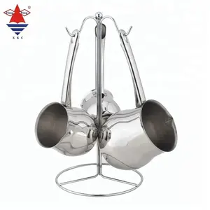 Set di caffettiera in acciaio inossidabile lucidante a specchio in acciaio inossidabile resistente impugnatura in metallo Design classico tradizionale del tè del caffè - Product Image 1