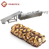 Chauffage au gaz Automatique D'arachide Chikki Muesli Barre de Céréale Formant Barre Granola Faisant La Machine Ligne de Production
