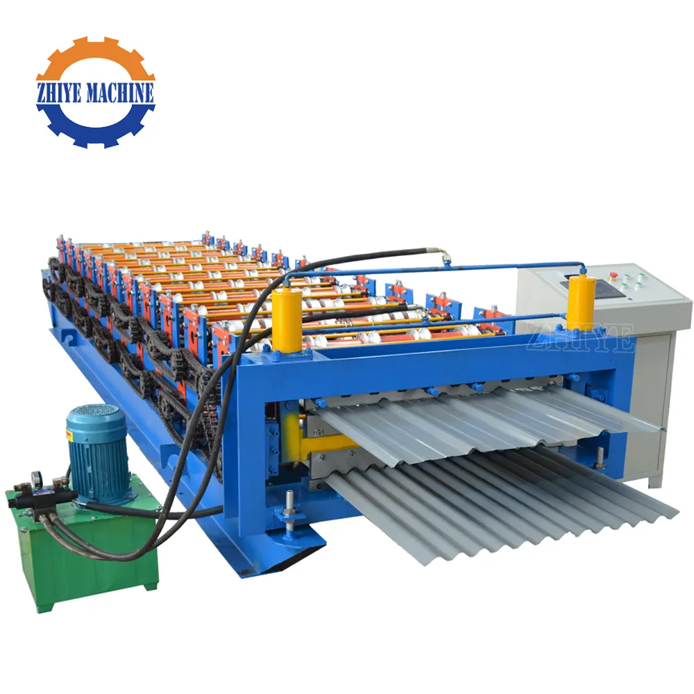 Gi Double Deck Profile Metal Roofing Sheet Making Machines For Sale