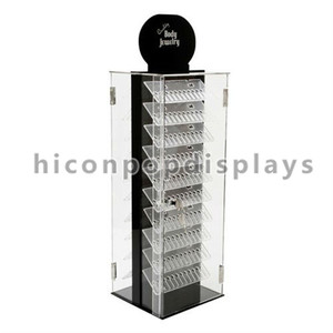 Acrylique Double-Côté Mode Magasin <span class=keywords><strong>Vitrine</strong></span> Pour Bijoux, <span class=keywords><strong>pas</strong></span> cher Corps Tournant Bijoux Vitrines - Product Image 1