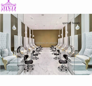 เก้าอี้ทำเล็บส<span class=keywords><strong>ปา</strong></span><span class=keywords><strong>ส</strong></span>ีขาวทันสมัย เก้าอี้ทำเล็บมืออาชีพสุดหรู - Product Image 3