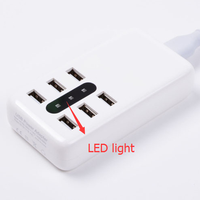 Multi-USB-Anschlüsse Handy-Ladestation 6 Anschlüsse Smartphone-Aufladung 6 X USB Electric Ce Weiß Guangzhou 5W Bewin, Bewin
