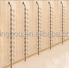 2.54m Spray Coated <strong>Wall</strong> Mounted Hanging <strong>Wine</strong> <strong>Rack</strong> Holder Wire Display <strong>Rack</strong> in Black Color - Product Image 3