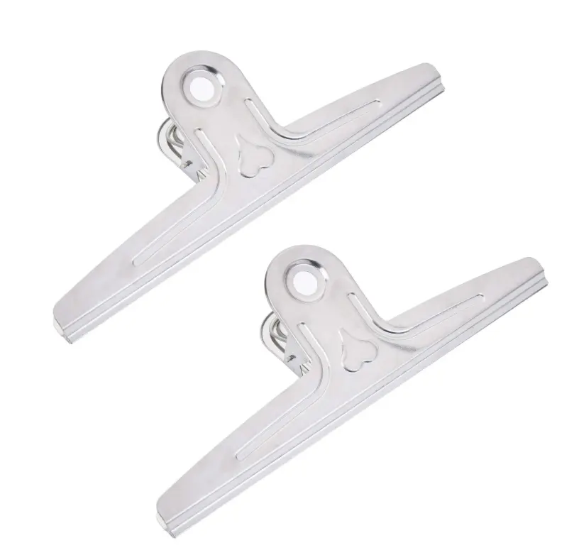 Extra grande Bulldog Clips Coideal 2 Pack 1 pie de acero inoxidable de largo Jumbo gigante Binder Clips abrazaderas de papel de dibujo