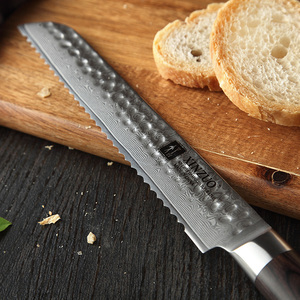 8 Inch Professional Damascus Steel Kitchen <strong>Bread</strong> <strong>Knife</strong> with Pakka Wood Handle - Product Image 4