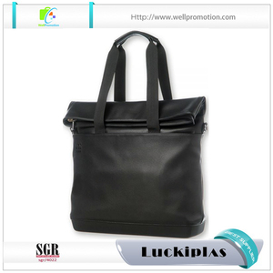 Hombres de negocios de moda personalizada mochila de viaje bolsa de ordenador portátil maletín de cuero - Product Image 3