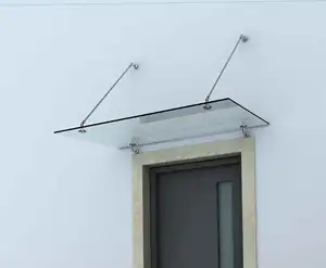 Nuevo soporte de acero inoxidable para exteriores, vidrio, puerta de lluvia, ventana, dosel