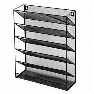 מחזיק מתלה ספרות רשת מתכת מחזיק מגזין - Product Image 1