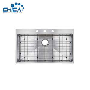 Lavello 304 ad alta pressione fatto a mano in acciaio inox Topmount lavello da <span class=keywords><strong>cucina</strong></span> grande ciotola singola lavello intelligente per il <span class=keywords><strong>moderno</strong></span> lavello da <span class=keywords><strong>cucina</strong></span> - Product Image 2