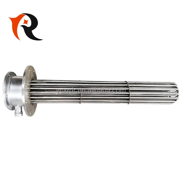 Flange Immersion Heater Stainless Steel 304 Flange Heating Element Immersion Water Tubular Heater