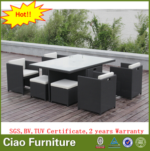 Mesa de <span class=keywords><strong>juego</strong></span> de muebles de <span class=keywords><strong>patio</strong></span> al aire libre mesa de comedor de ratán - Product Image 5