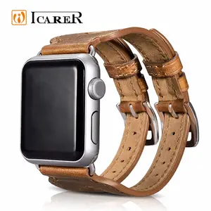 Dây Đeo Bằng Da Thật ICARER, Dây Đeo Cho Apple Watch 2