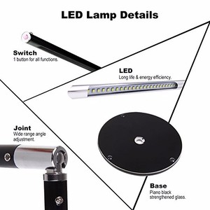 Hiện đại và thời trang Đèn <span class=keywords><strong>LED</strong></span> với thiết kế đơn giản tiết kiệm năng lượng và thân thiện với môi trường ABS cơ thể cho văn phòng đọc sách - Product Image 6