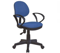 Chaise de travail économique avec cadre en métal et siège en tissu, chaise de bureau JYX0055, pour la maison, le bureau et la salle d'étude