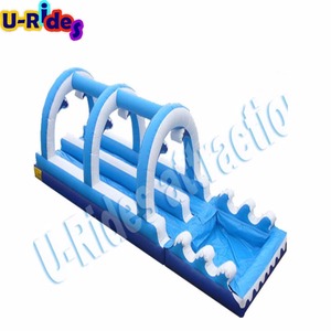 Vente en gros de toboggan gonflable le plus long de la ville, le prix de la ville, toboggan gonflable de 40 pieds pour le plaisir de la cour arrière - Product Image 4