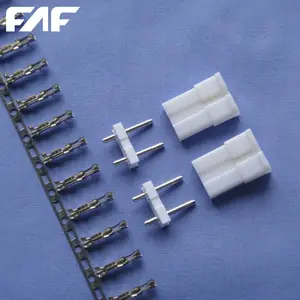 FAF B500001/2/3(TJC2)V Nylon 66 Phosphor Bronze Brass 5.00mm Pitch Wire To Board Connector 2 Pins Connector Terminals