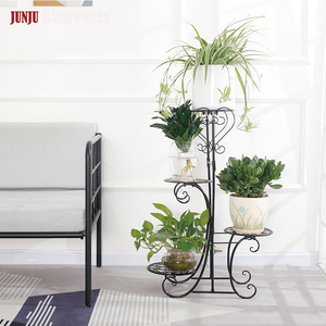 植木鉢用アンティークモデル0023錬鉄製ビッグメタルプラントスタンド - Product Image 3