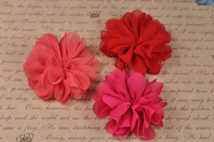 2,75 "Vieira colmena bailarina gasa del pétalo flores bebé vendas <span class=keywords><strong>de</strong></span> La Flor infantil tocado Reina del bebé - Product Image 4
