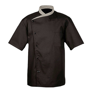 Morbido cappotto indumento da Chef 65% in cotone 35% poliestere in cotone a doppia fila con bottone tessuto uniforme da <span class=keywords><strong>cuoco</strong></span> per le divise da ristorante e Bar dell'industria alimentare - Product Image 4