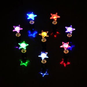 Fashion Rvs Star Light Up Led Oorbellen (Multi Knipperende Kleur) SL006 - Product Image 2