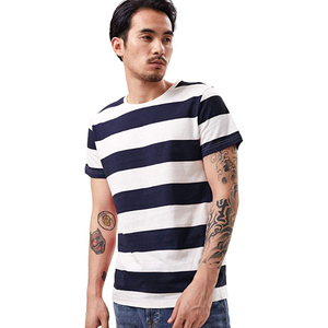 New Design Wide Striped T <strong>Shirt</strong> O Neck for Men <strong>Sailor</strong> Tee Custom T <strong>Shirt</strong> Stripe Red White Black Navy Top Tshirt - Product Image 5