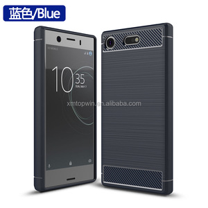 Instahot, nouveau modèle Coque arrière de téléphone en TPU, étui en Fiber de carbone de haute qualité, COMPACT pour <span class=keywords><strong>Sony</strong></span> Xperia <span class=keywords><strong>XZ1</strong></span>, 2 pièces - Product Image 3