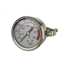 Factory Price Stainless Steel Liquid Water Filled High Pressure Gauge Meter 10Bar