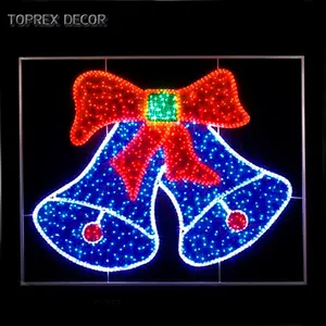 Đèn <span class=keywords><strong>2D</strong></span> <span class=keywords><strong>Motif</strong></span> Đèn <span class=keywords><strong>Led</strong></span> Trang Trí Giáng Sinh Ngoài Trời Đèn CHUÔNG ĐÔI - Product Image 1