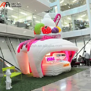Cabina inflable para casa de helado, diseño de cabina de helado inflable