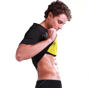 Maglietta da uomo calda termo in Neoprene dimagrante per bruciare i <span class=keywords><strong>grassi</strong></span> dello stomaco per allenamenti a casa e Suit-BS-13 per Sauna - Product Image 2