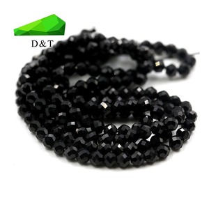 Fabriek groothandel hoge kwaliteit natuurlijke zwarte spinel ronde facet kralen Guangxi Wuzhou fabriek directe verkoop - Product Image 5